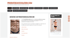 Desktop Screenshot of produitdemusculation.com